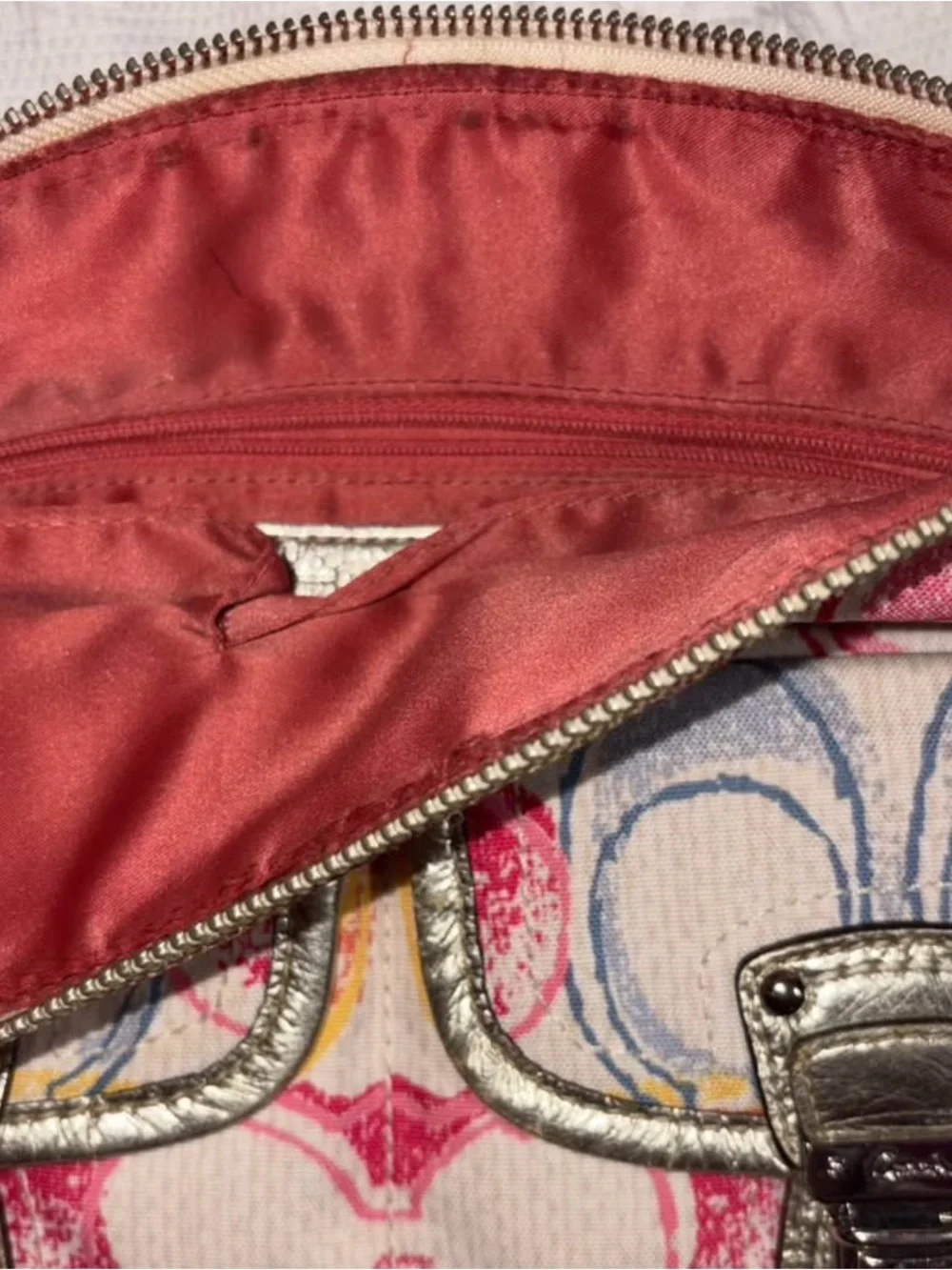 Coach Poppy Dream C Signature Scribble Print Hippie Crossbody